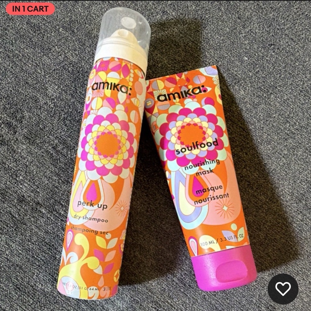 Amika Perk Up Dry Shampoo and Soulfood Nourishing Mask Set